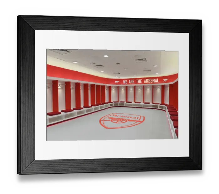 Framed Print : Arsenal Dressing Room: Pre-Match Focus against Manchester City (2023-24) Framed Print : Arsenal Dressing Room: Pre-Match Focus against Manchester City (2023-24)