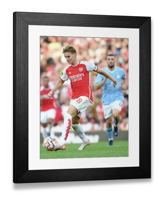 Framed Print : Arsenal vs Manchester City: Martin Odegaard in Control at the Emirates, 2023-24 Premier League Framed Print : Arsenal vs Manchester City: Martin Odegaard in Control at the Emirates, 2023-24 Premier League