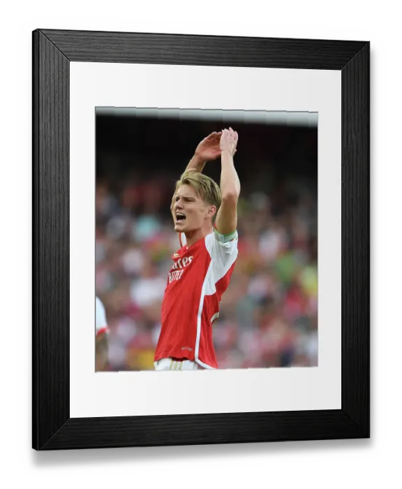 Framed Print : Martin Odegaard: Arsenal vs Manchester City, Premier League 2023-24 Framed Print : Martin Odegaard: Arsenal vs Manchester City, Premier League 2023-24
