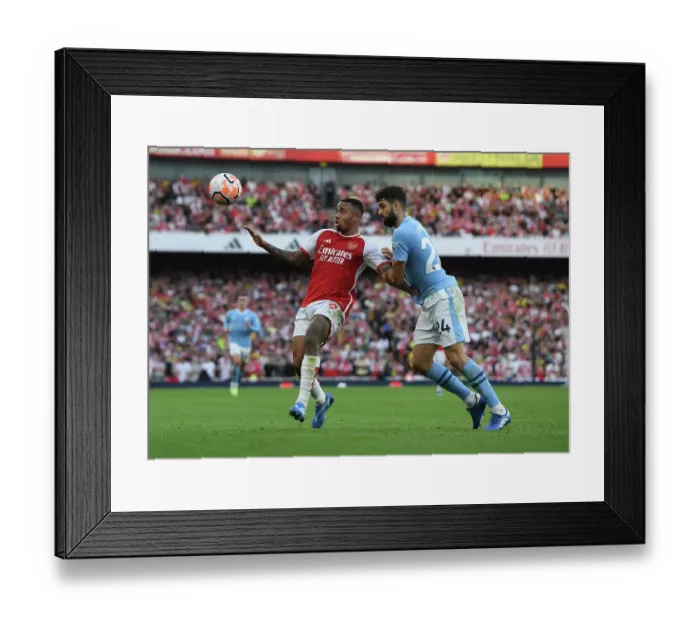 Framed Print : Clash of Titans: Arsenal vs Manchester City - The Battle for Premier League Supremacy (2023-24) Framed Print : Clash of Titans: Arsenal vs Manchester City - The Battle for Premier League Supremacy (2023-24)