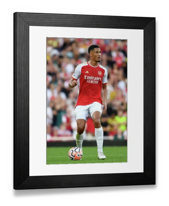Framed Print : Arsenal vs Manchester City: Saliba in Control at the Emirates (2023-24)
