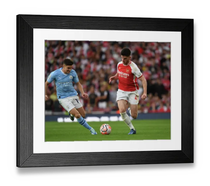 Framed Print : Clash of Titans: Arsenal vs Manchester City - Battle for Premier League Supremacy (2023-24) Framed Print : Clash of Titans: Arsenal vs Manchester City - Battle for Premier League Supremacy (2023-24)
