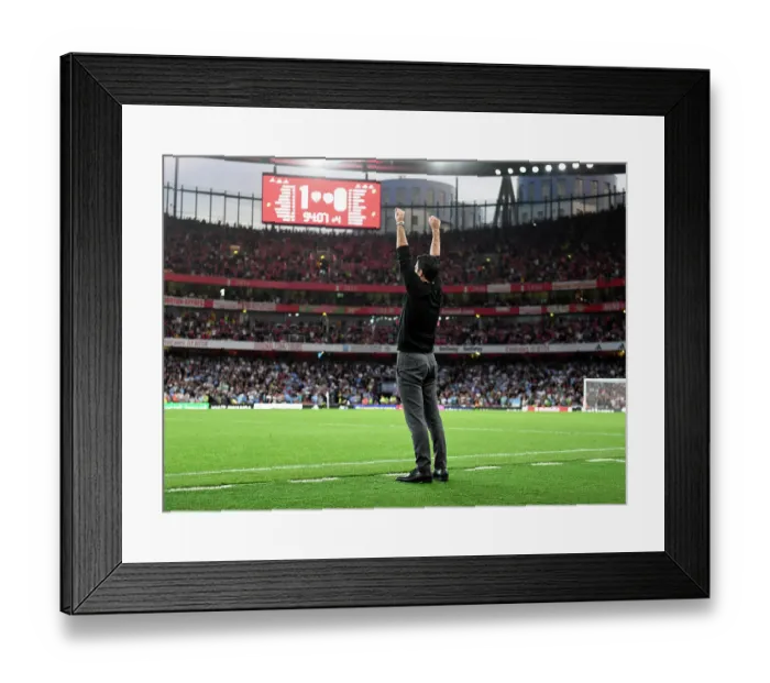 Framed Print : Mikel Arteta's Triumph: Arsenal FC Defeats Manchester City in 2023-24 Premier League Showdown Framed Print : Mikel Arteta's Triumph: Arsenal FC Defeats Manchester City in 2023-24 Premier League Showdown