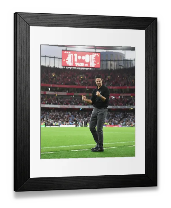 Framed Print : Arsenal's Triumph over Manchester City: Mikel Arteta's Victory (2023-24) Framed Print : Arsenal's Triumph over Manchester City: Mikel Arteta's Victory (2023-24)