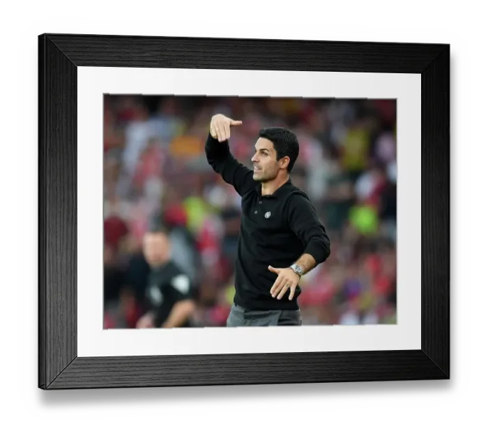 Framed Print : Arsenal vs Manchester City: Mikel Arteta's Reaction, Premier League 2023-24 Framed Print : Arsenal vs Manchester City: Mikel Arteta's Reaction, Premier League 2023-24