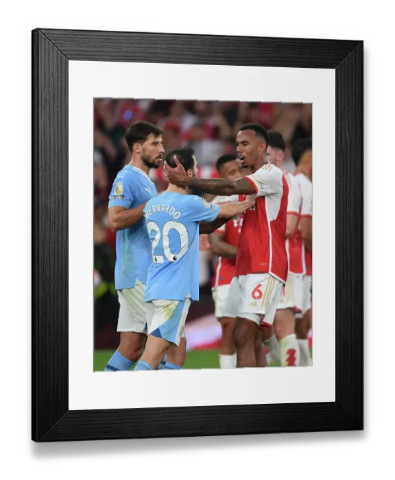 Framed Print : Clash of Titans: Arsenal vs Manchester City - The Battle for Premier League Supremacy (2023-24) Framed Print : Clash of Titans: Arsenal vs Manchester City - The Battle for Premier League Supremacy (2023-24)