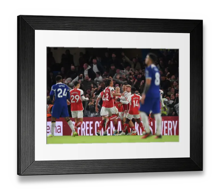 Framed Print : Arsenal's Trossard Scores Second Goal: Chelsea vs. Arsenal, Premier League 2023-24 Framed Print : Arsenal's Trossard Scores Second Goal: Chelsea vs. Arsenal, Premier League 2023-24