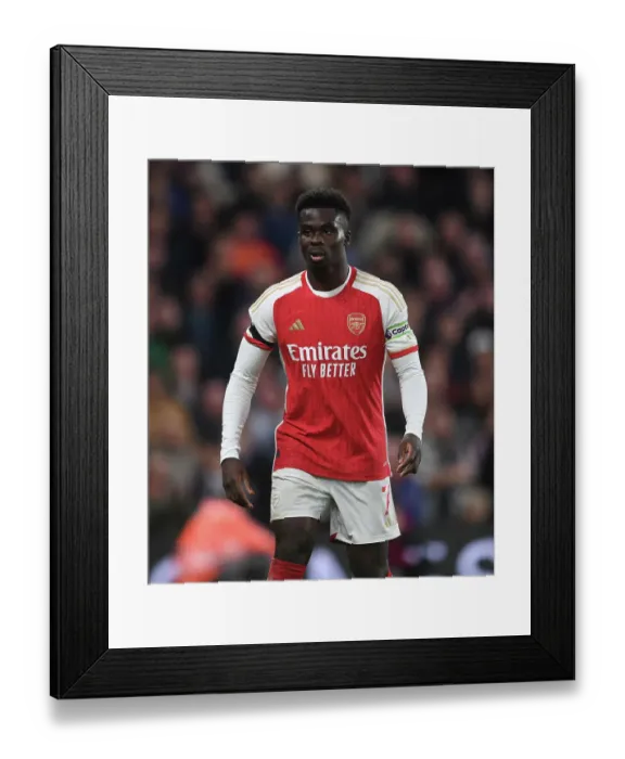 Framed Print : Saka in Action: Chelsea vs. Arsenal, Premier League 2023-24