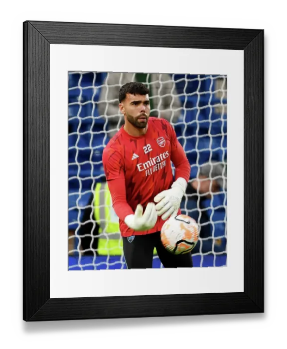 Framed Print : Arsenal's David Raya Prepares for Chelsea Showdown: Premier League Clash (2023-24) Framed Print : Arsenal's David Raya Prepares for Chelsea Showdown: Premier League Clash (2023-24)