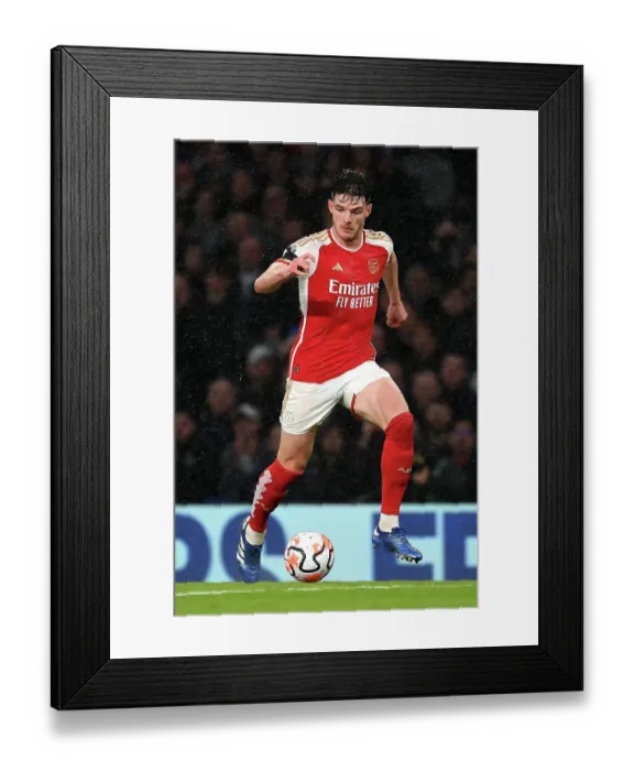 Framed Print : Rice Runs: Chelsea vs. Arsenal, Premier League 2023-24