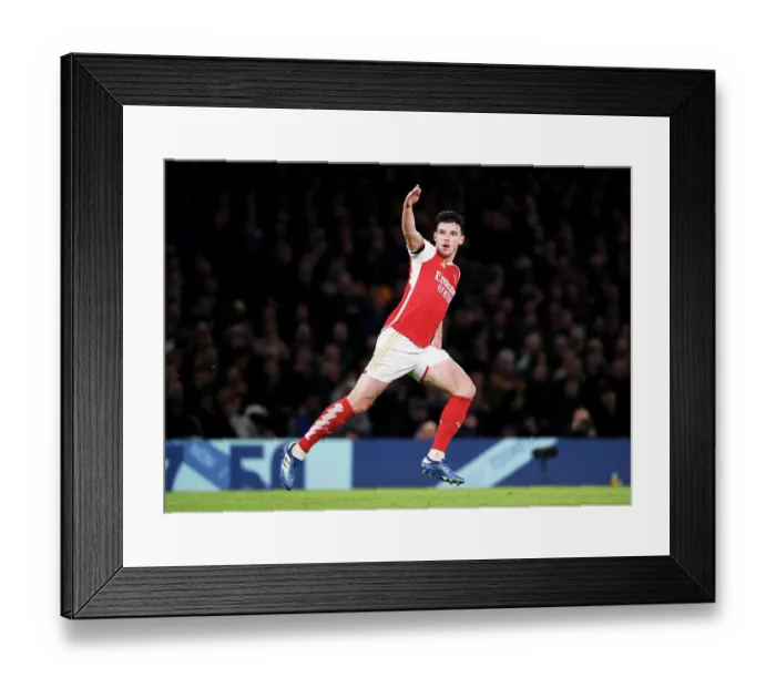 Framed Print : Arsenal's Rice Scores First: Chelsea vs. Arsenal, Premier League 2023-24