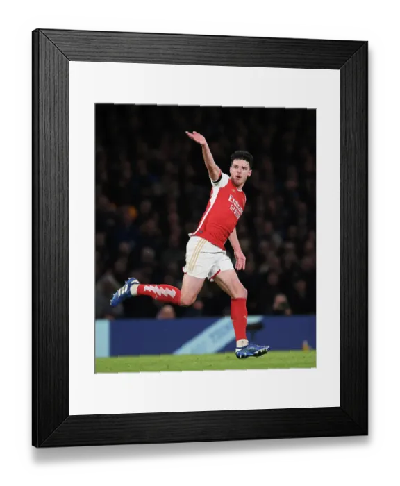 Framed Print : Rice Strikes First: Chelsea vs. Arsenal, Premier League 2023-24