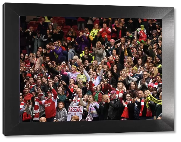 Arsenal Fans Celebrate Victory at Bristol City Women's Super League Match
