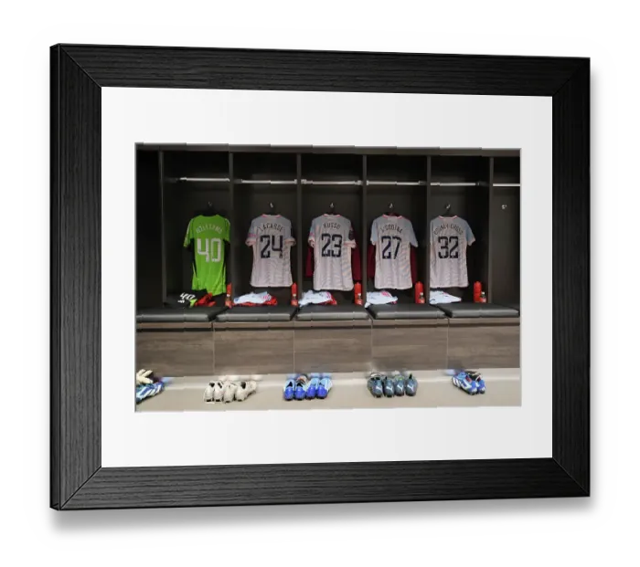 Framed Print : Arsenal Women's Team: Pre-Match Preparation vs. Bristol City (Barclays Women's Super League, 2023-24) Framed Print : Arsenal Women's Team: Pre-Match Preparation vs. Bristol City (Barclays Women's Super League, 2023-24)