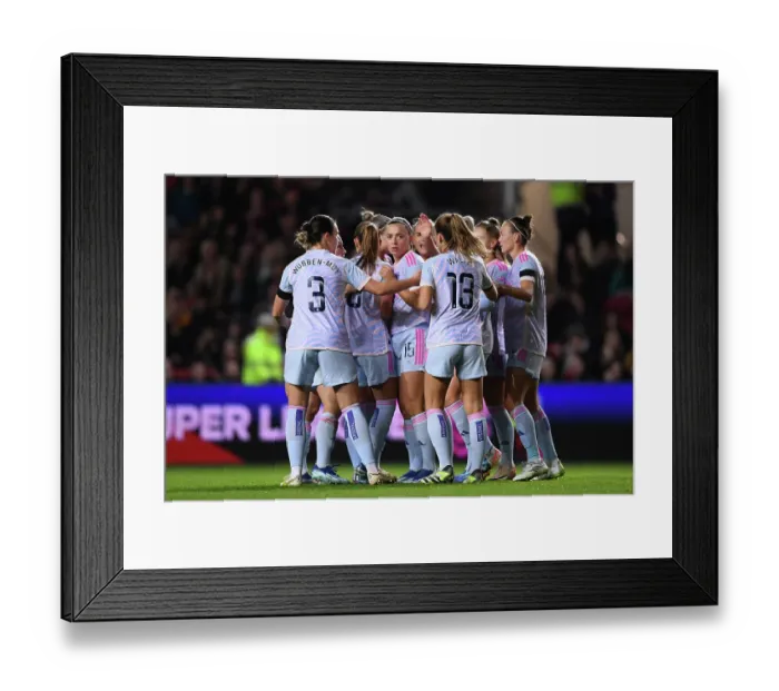 Framed Print : Arsenal Women's Historic Super League Victory: Katie McCabe Scores First Goal Against Bristol City Framed Print : Arsenal Women's Historic Super League Victory: Katie McCabe Scores First Goal Against Bristol City