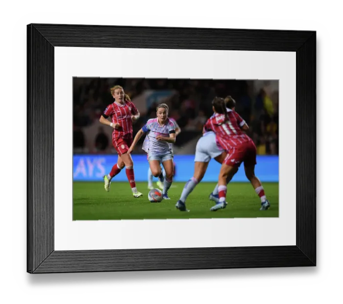 Framed Print : Arsenal Women Dominate: Kim Little in Action vs. Bristol City (Barclays Women's Super League 2023-24)