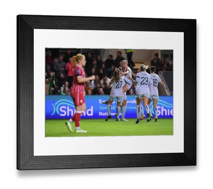 Framed Print : Arsenal Women's Super League Triumph: Katie McCabe Scores Brace Against Bristol City Framed Print : Arsenal Women's Super League Triumph: Katie McCabe Scores Brace Against Bristol City