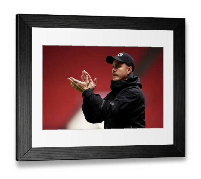 Framed Print : Arsenal Women vs. Bristol City: Jonas Eidevall Reacts in Barclays Women's Super League Match Framed Print : Arsenal Women vs. Bristol City: Jonas Eidevall Reacts in Barclays Women's Super League Match