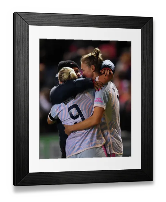Framed Print : Arsenal Women Celebrate Victory Over Bristol City in Barclays Super League Framed Print : Arsenal Women Celebrate Victory Over Bristol City in Barclays Super League
