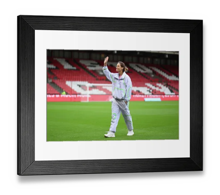 Framed Print : Arsenal Women's Team Inspection at Ashton Gate Stadium Before Bristol City Clash (2023-24 Barclays Women's Super League)
