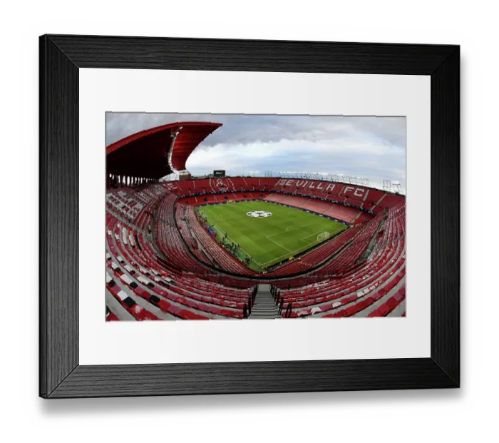 Framed Print : Champions League Group B: Inside Sevilla's Estadio Ramon Sanchez Pizjuan Awaits Arsenal's Arrival, 2023