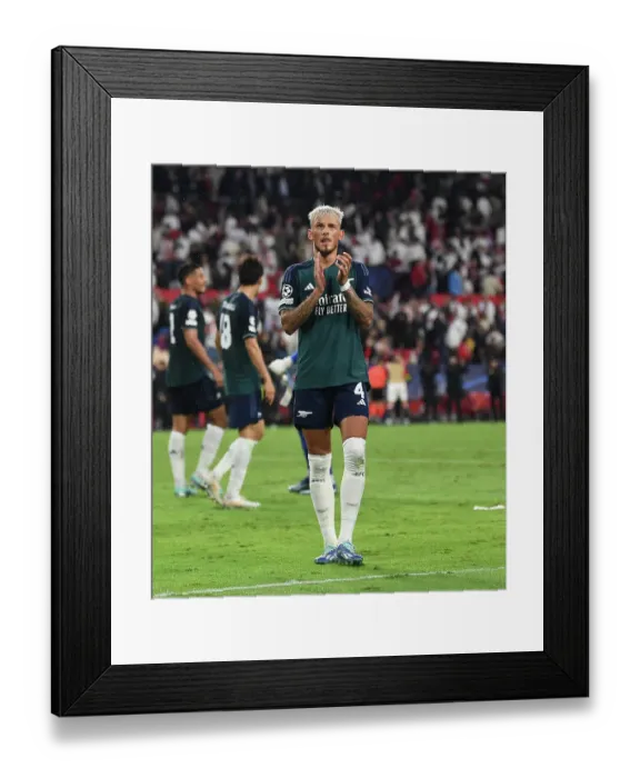 Framed Print : Champions League Group B: Ben White's Clap-Off for Arsenal Fans vs Sevilla FC, October 2023 Framed Print : Champions League Group B: Ben White's Clap-Off for Arsenal Fans vs Sevilla FC, October 2023