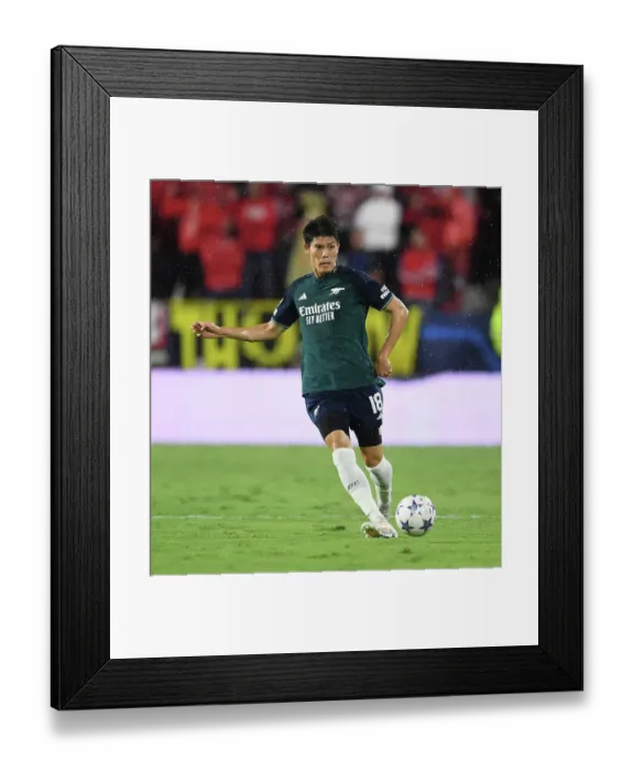 Framed Print : Champions League Showdown: Tomiyasu's Unforgettable Performance - Sevilla vs. Arsenal (2023-24) Framed Print : Champions League Showdown: Tomiyasu's Unforgettable Performance - Sevilla vs. Arsenal (2023-24)