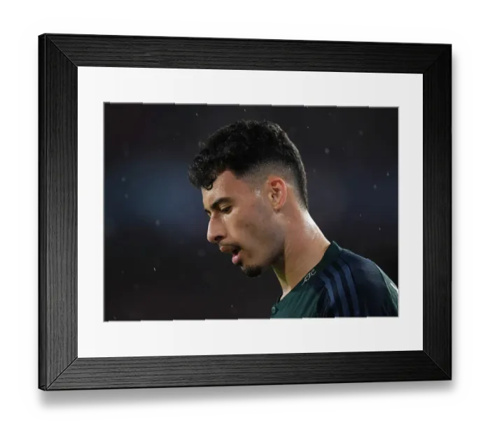 Framed Print : Martinelli's Shining Debut: Arsenal Overpower Sevilla in Champions League Group B
