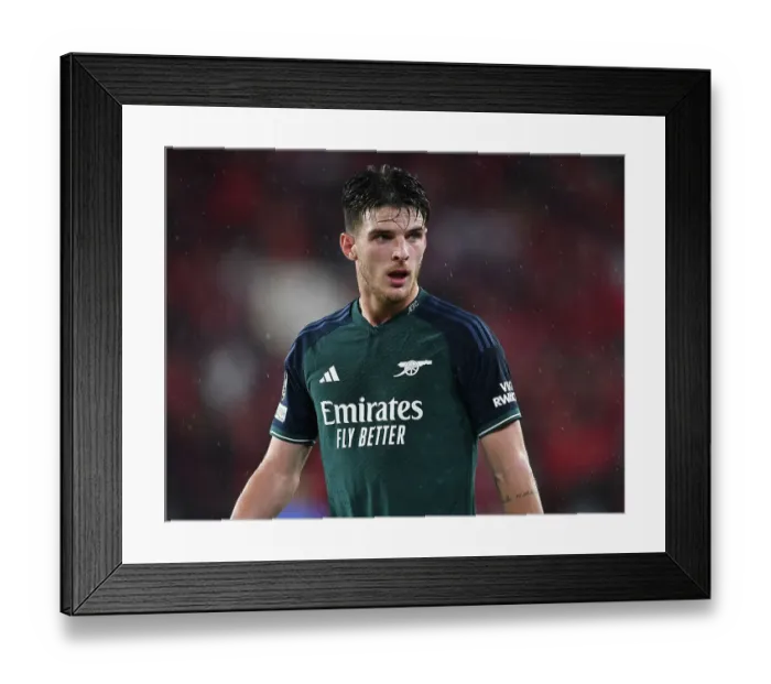 Framed Print : Champions League Group B: Rice's Brilliant Performance - Sevilla vs. Arsenal, 2023-24
