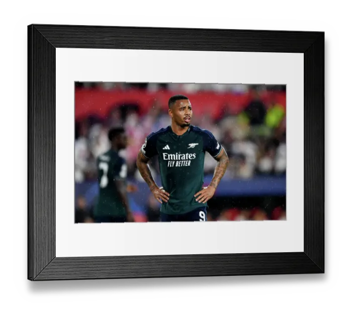 Framed Print : Champions League Group B: Gabriel Jesus Focused Gaze at Sevilla FC Framed Print : Champions League Group B: Gabriel Jesus Focused Gaze at Sevilla FC