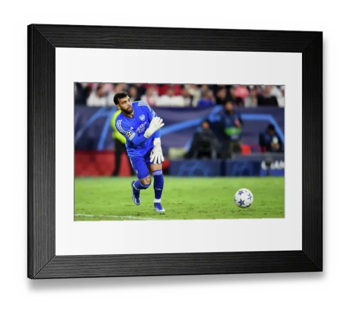 Framed Print : Champions League Showdown: David Raya's Performance - Sevilla vs. Arsenal (2023-24) Framed Print : Champions League Showdown: David Raya's Performance - Sevilla vs. Arsenal (2023-24)