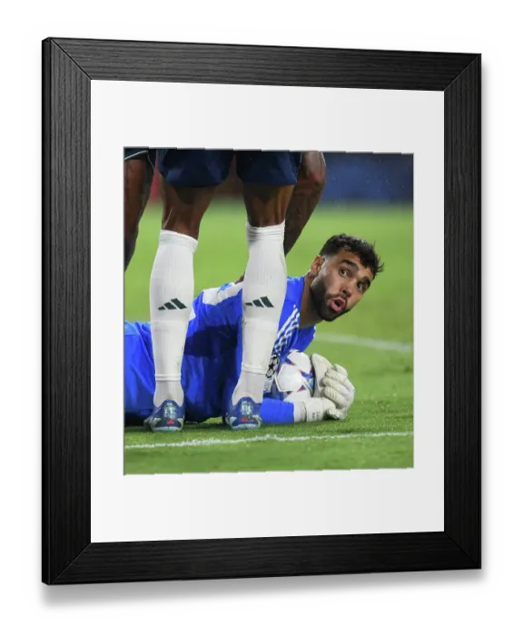 Framed Print : Champions League: David Raya in Action - Sevilla vs. Arsenal (2023-24) Framed Print : Champions League: David Raya in Action - Sevilla vs. Arsenal (2023-24)