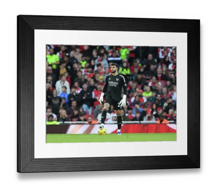 Framed Print : Arsenal vs Sheffield United: David Raya in Action at the Emirates Stadium (2023-24 Premier League) Framed Print : Arsenal vs Sheffield United: David Raya in Action at the Emirates Stadium (2023-24 Premier League)