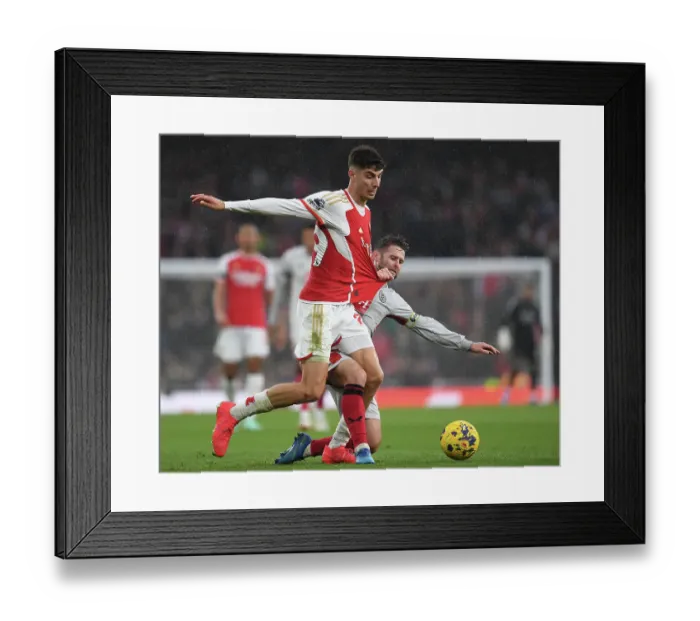Framed Print : Arsenal vs Sheffield United: Kai Havertz Tangled with Norwood in Intense Premier League Clash (2023-24) Framed Print : Arsenal vs Sheffield United: Kai Havertz Tangled with Norwood in Intense Premier League Clash (2023-24)
