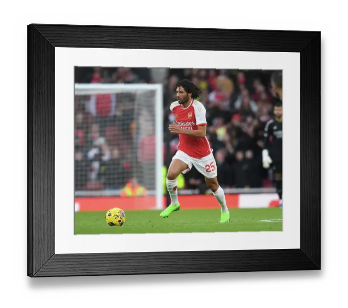 Framed Print : Arsenal's Mohamed Elneny in Action against Sheffield United (2023-24 Premier League)