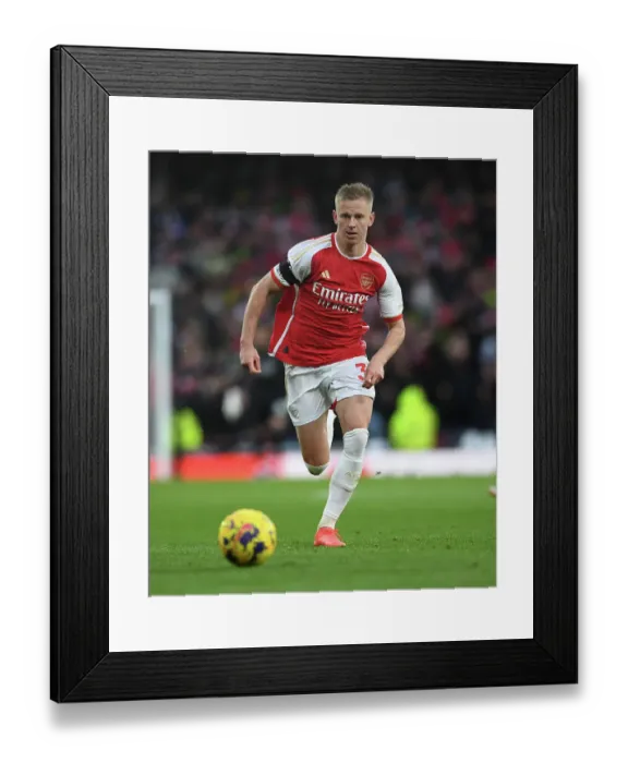 Framed Print : Zinchenko's Brilliant Display: Arsenal's Victory Against Sheffield United (2023-24)
