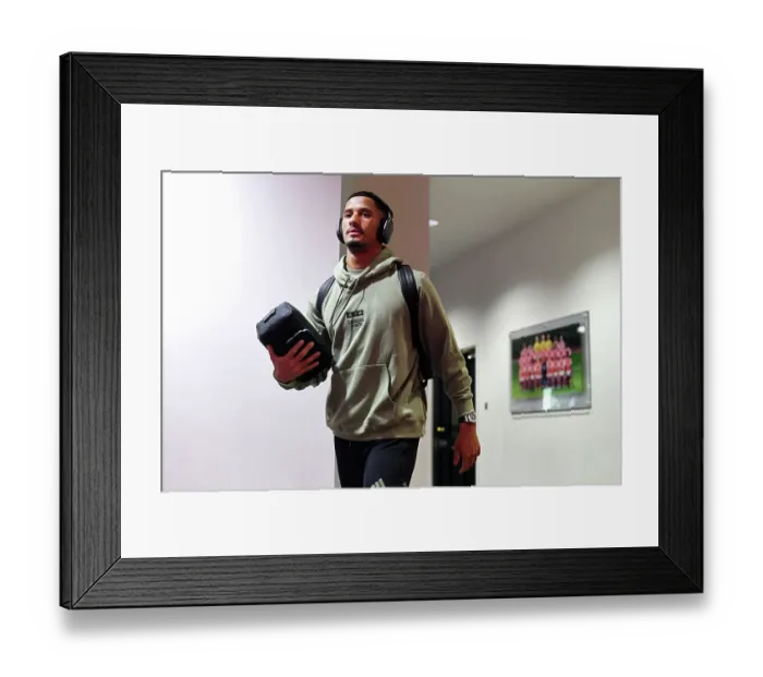 Framed Print : William Saliba's Premier League Debut: Arsenal vs Sheffield United (2023-24) Framed Print : William Saliba's Premier League Debut: Arsenal vs Sheffield United (2023-24)