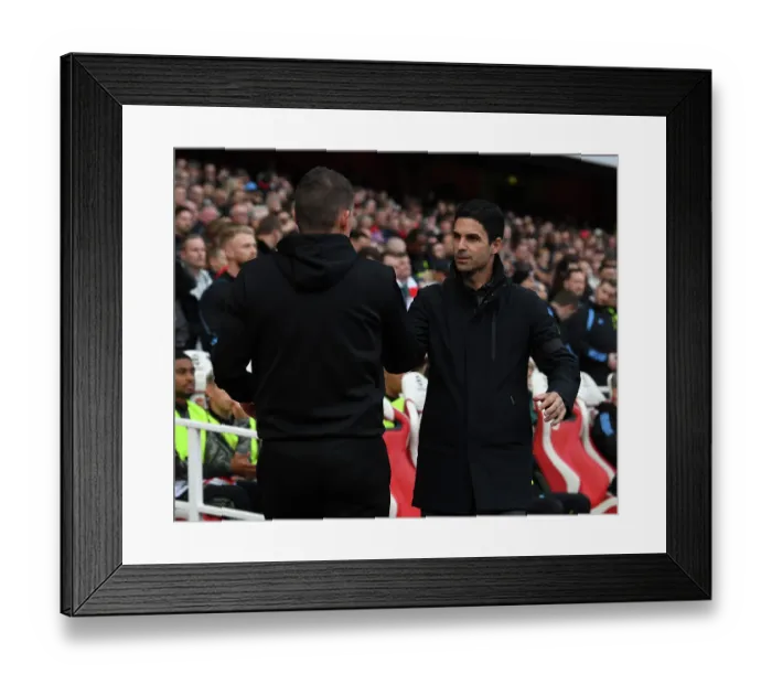 Framed Print : Arsenal's Mikel Arteta Ahead of Arsenal v Sheffield United, Premier League 2023-24