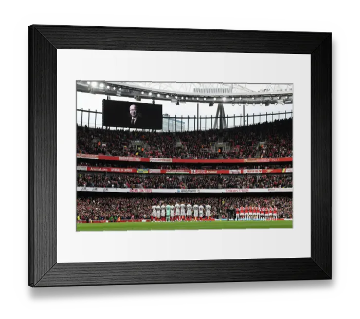 Framed Print : Arsenal Honors Sir Bobby Charlton with Minutes Applause before Arsenal v Sheffield United (2023-24) Framed Print : Arsenal Honors Sir Bobby Charlton with Minutes Applause before Arsenal v Sheffield United (2023-24)