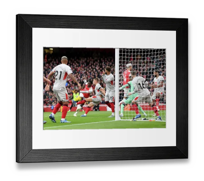 Framed Print : Eddie Nketiah Scores His Second Goal: Arsenal's Victory Against Sheffield United (2023-24 Premier League) Framed Print : Eddie Nketiah Scores His Second Goal: Arsenal's Victory Against Sheffield United (2023-24 Premier League)