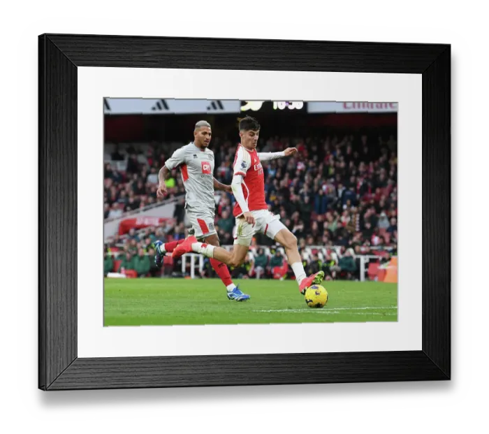 Framed Print : Arsenal vs Sheffield United: Kai Havertz Shines in the 2023-24 Premier League Clash at Emirates Stadium