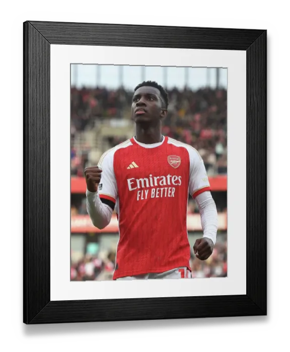 Framed Print : Arsenal's Nketiah Scores First Goal: Arsenal FC vs Sheffield United, Premier League 2023-24