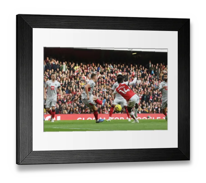 Framed Print : Eddie Nketiah Scores His Second Goal: Arsenal's Victory over Sheffield United (2023-24 Premier League) Framed Print : Eddie Nketiah Scores His Second Goal: Arsenal's Victory over Sheffield United (2023-24 Premier League)