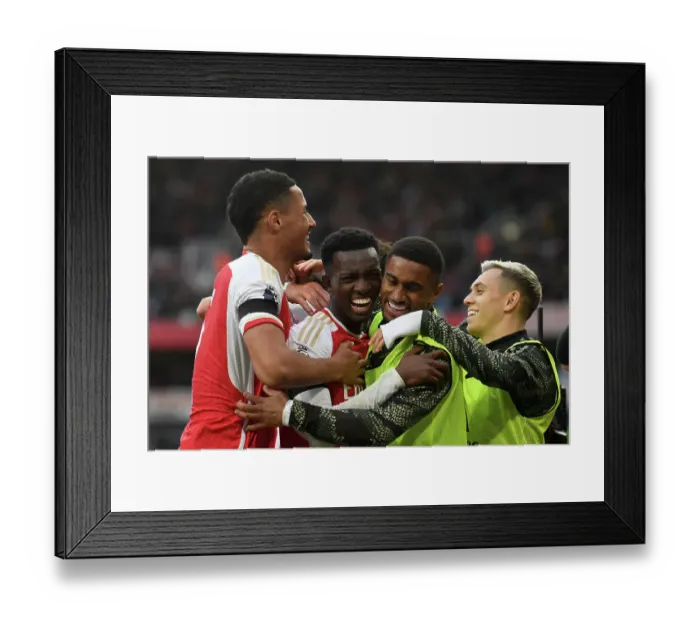 Framed Print : Eddie Nketiah's Hat-Trick: Arsenal Crush Sheffield United 3-0 (2023-24 Premier League) Framed Print : Eddie Nketiah's Hat-Trick: Arsenal Crush Sheffield United 3-0 (2023-24 Premier League)