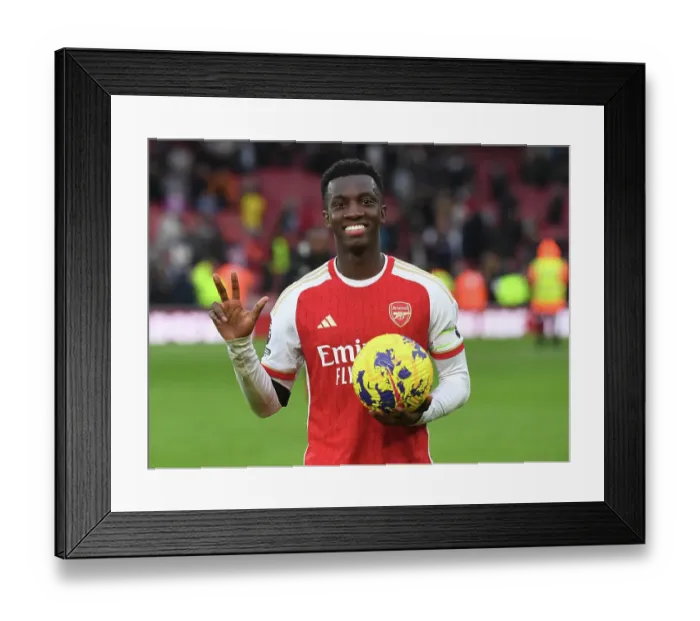 Framed Print : Arsenal's Eddie Nketiah Scores Hat-Trick: Arsenal FC vs Sheffield United, Premier League 2023-24 Framed Print : Arsenal's Eddie Nketiah Scores Hat-Trick: Arsenal FC vs Sheffield United, Premier League 2023-24