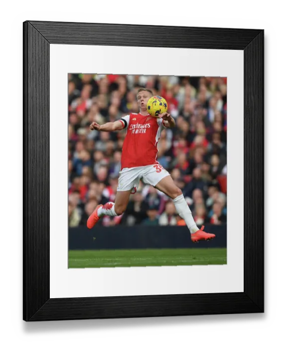 Framed Print : Zinchenko's Star Performance: Arsenal's Triumph Over Sheffield United (2023-24) Framed Print : Zinchenko's Star Performance: Arsenal's Triumph Over Sheffield United (2023-24)