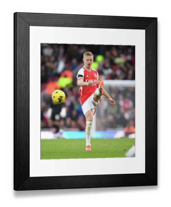 Framed Print : Zinchenko's Brilliance: Arsenal's Victory over Sheffield United (2023-24)