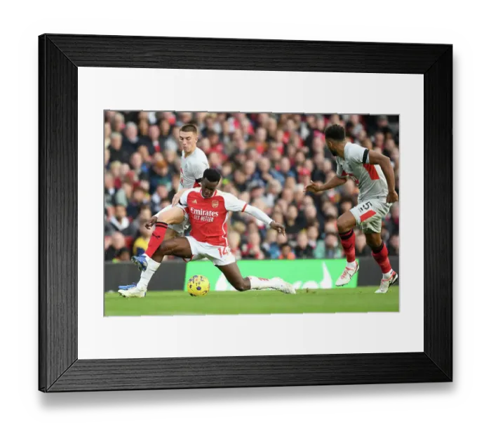 Framed Print : Arsenal vs Sheffield United: A Fierce Battle for Premier League Supremacy (2023-24)