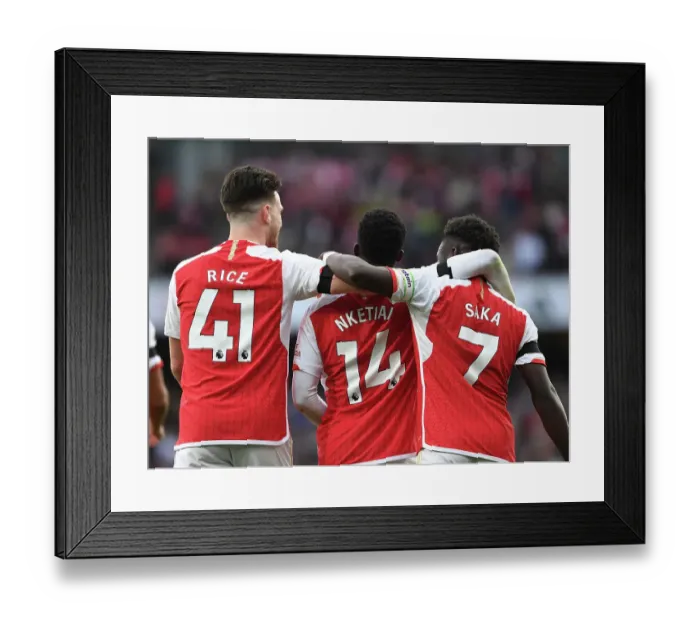 Framed Print : Eddie Nketiah Hat-Trick: Arsenal's Triumph Over Sheffield United in the 2023-24 Premier League Framed Print : Eddie Nketiah Hat-Trick: Arsenal's Triumph Over Sheffield United in the 2023-24 Premier League