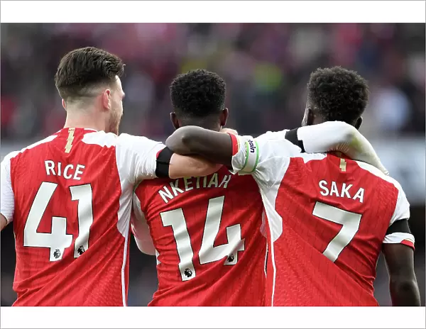 Arsenal's Eddie Nketiah Scores Third Goal Against Sheffield United in 2023-24 Premier League
